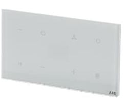 ABB 2712 SLW-54, Hallintaelementti, Valkoinen, Termoplastinen, IP44, 74 mm, 55 mm