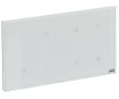 ABB 2712 SLW-54, Hallintaelementti, Valkoinen, Termoplastinen, IP44, 74 mm, 55 mm