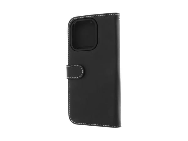 Insmat Exclusive Flip Case - Vikbart fodral för mobiltelefon - genuint läder, kartong+papper, polykarbonat, bomullssömmar, 2 magneter, galvaniserad...