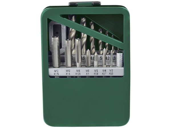 Brüder Mannesmann M53215 Kierretanko 15 osaa M3, M4, M5, M6, M8, M10, M12