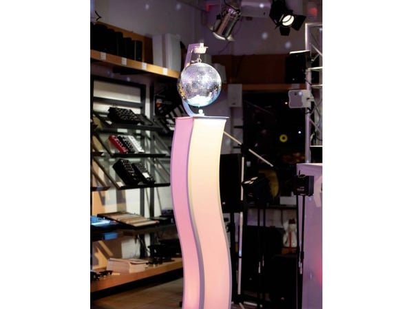 EUROLITE jalustakiinnike moottorilla peilipalloille jopa 30cm ws (50301015)