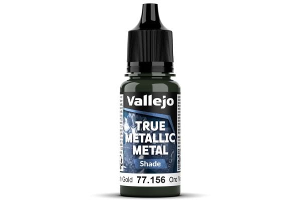 Vallejo 77.156 True Metallic Metal – Greenish Gold (18 ml)