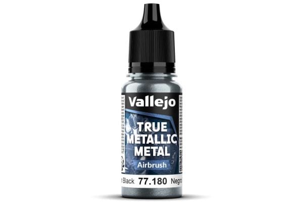 True Metallic airbrush Obsidian Black 18 ml