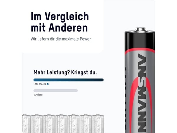 Ansmann Mignon AA LR6 Låda med 100 AA-batterier alkalisk-mangan 1,5 V 100 st