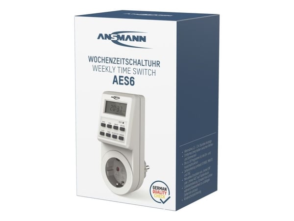 Ansmann AES6, Innendørs, Hvit, Hjem, Koblet med ledninger (ikke trådløs), -10 - 40 °C, 3680 W