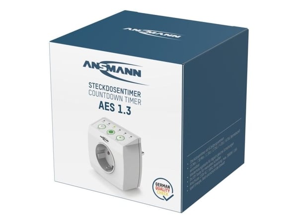 Ansmann AES1.3, Sisätila, Valkoinen, Koti, Langallinen, -10 - 40 °C, 3680 W