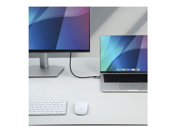 StarTech - USB-kabel - USB-C (hann) til USB-C (hann) - USB4 / Thunderbolt / DisplayPort 2.1 - 1.51 m - 4K 120 Hz støtte, 8K 60Hz støtte, utvidet ef...