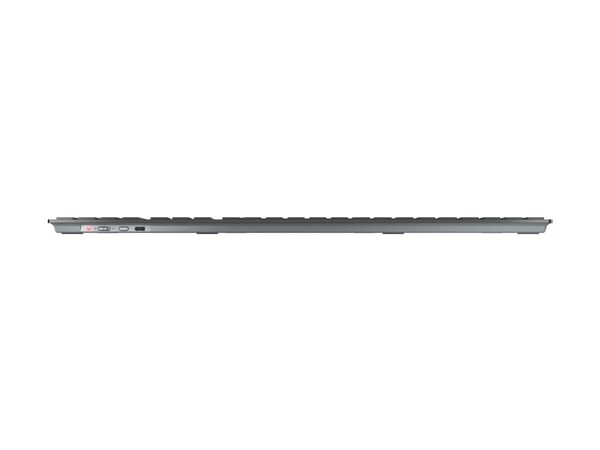 CHERRY KW 9100 SLIM - Tangentbord - trådlös - 2.4 GHz, Bluetooth 4.0 - belgisk - tangentbrytare: CHERRY SX - svart, silver
