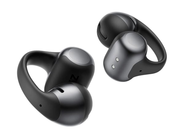 SHOKZ OpenDots ONE - True wireless-hodetelefoner med mikrofon - åpent øre - clip-on - Bluetooth - svart
