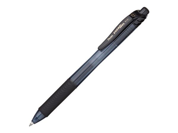 Pentel EnerGel - Rulleballpenn - svart - gelblekk - 0.7 mm - medium - retraktil