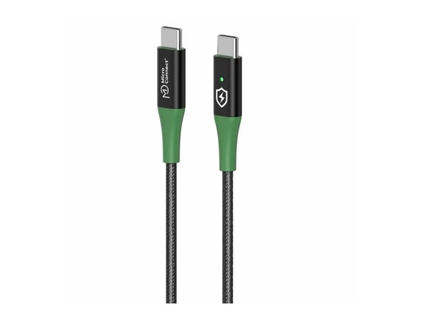 Microconnect MC-SMART USB-C-C-02, 2 m, USB C, USB C, USB 2.0, 0,48 Gbit/s, musta, Vihreä