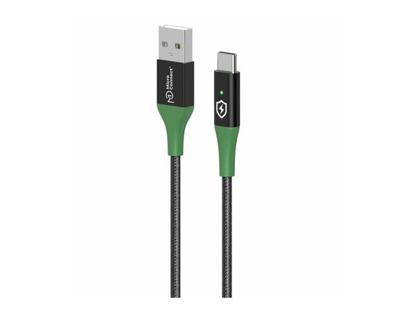 Microconnect MC-SMART USB-A-C-01, 1 m, USB A, USB C, USB 2.0, 0,48 Gbit/s, musta, Vihreä