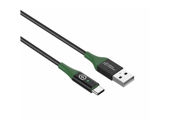 Microconnect MC-SMART USB-A-C-01, 1 m, USB A, USB C, USB 2.0, 0,48 Gbit/s, musta, Vihreä