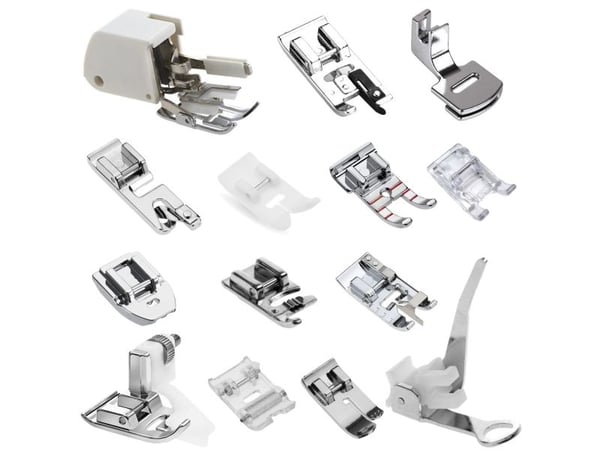 Lucznik LAURA 555, Rød, Hvit, Semi-automatisk symaskin, Overlock / Overkast, Sying, 4 Steg, 5 mm, Rotasjon