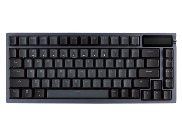 ASUS ROG Azoth - Tastatur - 75%, driftsutskiftbar - med OLED display - backlit - trådløs - USB, 2.4 GHz, Bluetooth 5.1 - QWERTY - USA - tastsvitsj:...