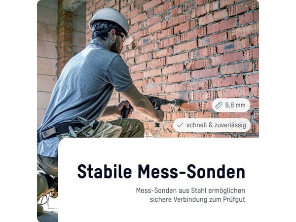 ANSMANN kosteusmittari, musta elektroninen kosteusmittari, kosteuden mittaus - 1 kpl (1900-0116)