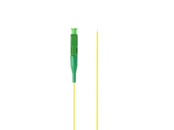 Lanberg - Grisehale - LC/APC-enkeltmodus (hann) - 2 m - 0.9 mm - fiberoptisk - 9 / 125 micron - 0 - 20 db - halogenfri, enkel stripe - gul