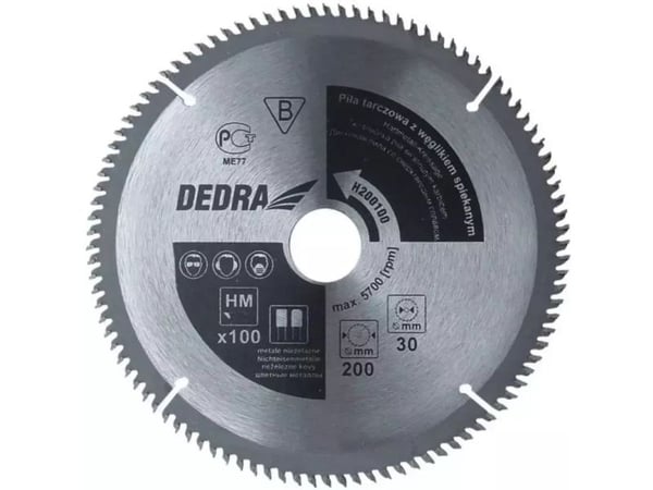 Dedra Pila sagblad 210x30 100 t. med hardmetalltupp (H210100)