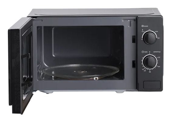 ScanDomestic MWS20B, Benkeplate, Solo mikrobølge ovn, 20 l, 700 W, Rotasjon, Sort