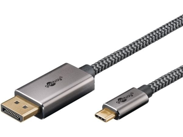 Goobay 75709, 3 m, USB Type-C, DisplayPort, Hanstik, Hanstik, Hanstik, Lige