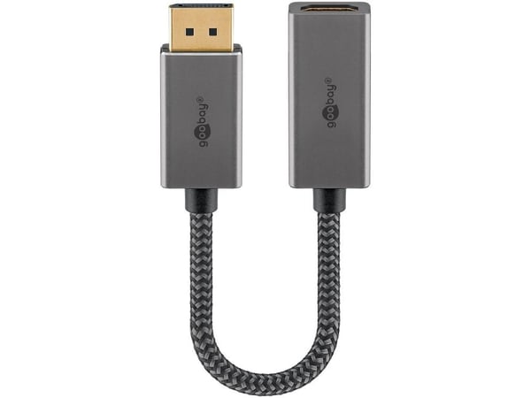 Goobay 75272, 0,2 m, DisplayPort, HDMI, Hankjønn, Hunkjønn, Rett