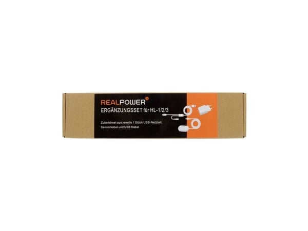 RealPower 511601, Innendørs, 100-240 V, 50/60 Hz, 5 V, 1 A, HL-1, HL-2, HL-3