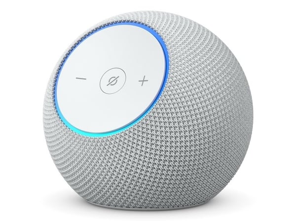 Amazon Echo Dot Max - Smarthögtalare - Wi-Fi 6, Bluetooth - Appkontrollerad - 2-vägs - vit