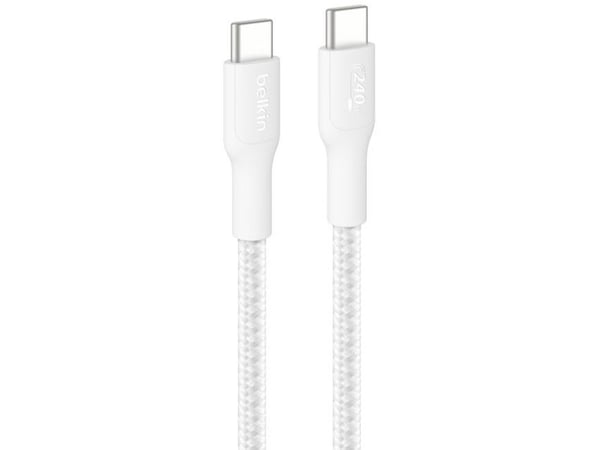 Belkin BoostCharge Pro, 3 m, USB C, USB C, Valkoinen