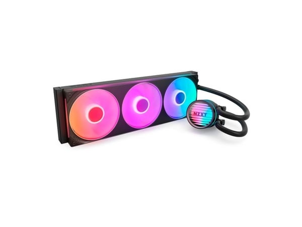 NZXT Kraken Core 360 RGB, Væskekjølesett, 12 cm, 500 RPM, 2400 RPM, 75,05 m³/t, Svart