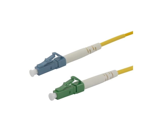 DELTACO - Nettverkskabel - LC/UPC-enkeltmodus (hann) til LC/APC-enkeltmodus (hann) - 1 m - 1 m - fiberoptisk - simpleks - G.657.A2/OS2 - halogenfri...