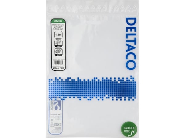 OS2 Fiberkabel, LC - SC, duplex, APC/APC, 1,5m