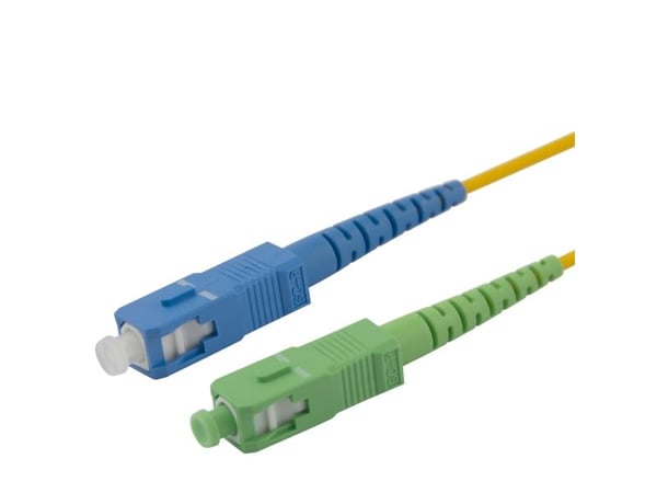 OS2 Fiberkabel, SC - SC, simplex, UPC/APC, 1,5m
