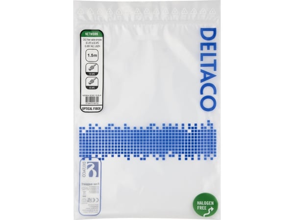 OS2 Fiberkabel, SC - SC, simplex, UPC/APC, 1,5m