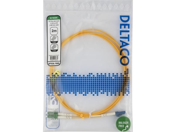 OS2 Kuitukaapeli, LC - LC, duplex, UPC/APC, 2,0m