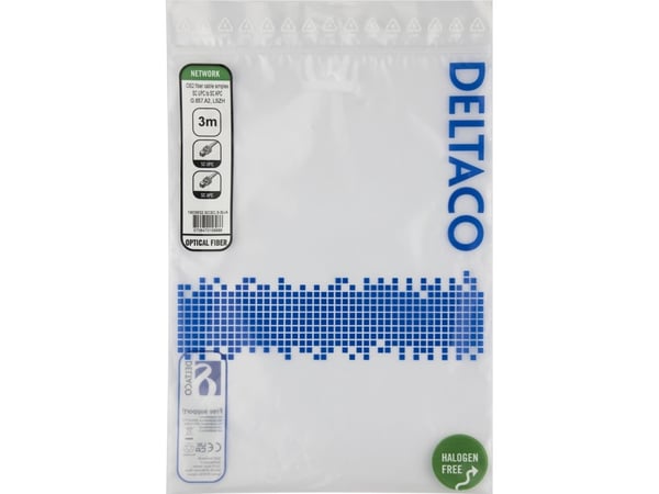 OS2 Fiberkabel, SC - SC, simplex, UPC/APC, 3,0 m