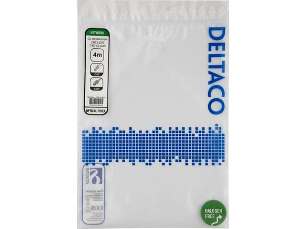 OS2 Fiberkabel, LC - SC, simplex, APC/APC, 4,0 m
