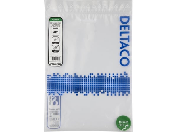 DELTACO - Verkkokaapeli - LC/UPC yksimuotokaapeli (uros) SC/UPC yksimuotokaapeliin (uros) - 4 m - 4 m. - valokuitu - simplex - 9/125 mikronia - OS2...