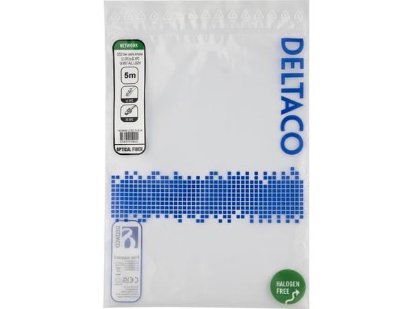 DELTACO - Nettverkskabel - LC/UPC-enkeltmodus (hann) til SC/APC-enkeltmodus (hann) - 5 m - 5 m - fiberoptisk - simpleks - G.657.A2/OS2 - halogenfri...