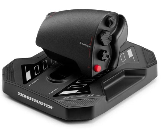 Thrustmaster Sol-R 4 HOTAS, Joystick + motorkontrollspak, PC, Analog/digital, Rød/grønn/blå, Koblet med ledninger (ikke trådløs), USB