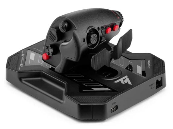 Thrustmaster Sol-R 4 HOTAS, Joystick + motorkontrollspak, PC, Analog/digital, Rød/grønn/blå, Koblet med ledninger (ikke trådløs), USB
