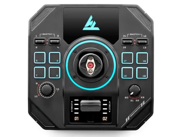 Thrustmaster Sol-R 4 HOTAS, Joystick + motorkontrollspak, PC, Analog/digital, Rød/grønn/blå, Koblet med ledninger (ikke trådløs), USB