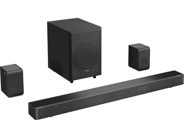 Hisense AX5125H, 5.1.2 kanaler, 500 W, DTS:X, Dolby Atmos, Dolby Digital, Film, Musik, Sport, TV, 80 W, 500 W