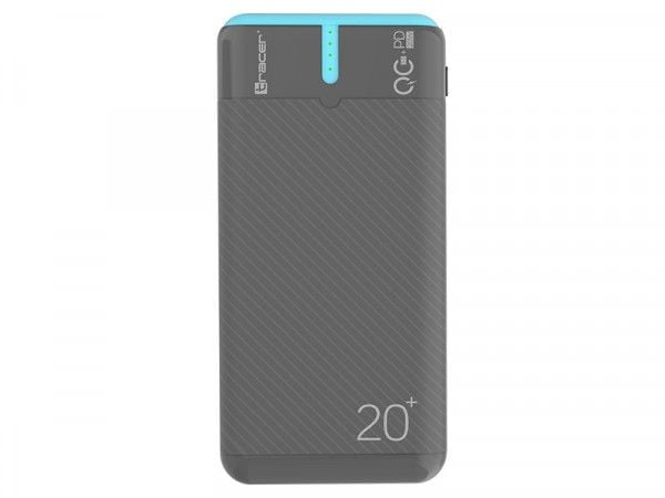 Tracer EnerGen - Strømbank - 20000 mAh - 37 Wh - 22.5 watt - 3 A - PD, QC 3.0 - 3 utgangskontakter (2 x USB, USB-C)