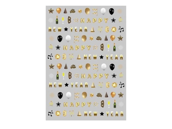 Nytårs negle stickers