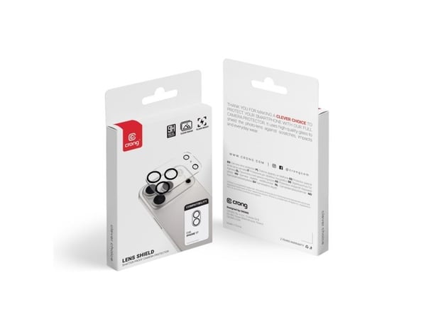 Crong Lens Shield - Kamera- og objektivglass for iPhone 17