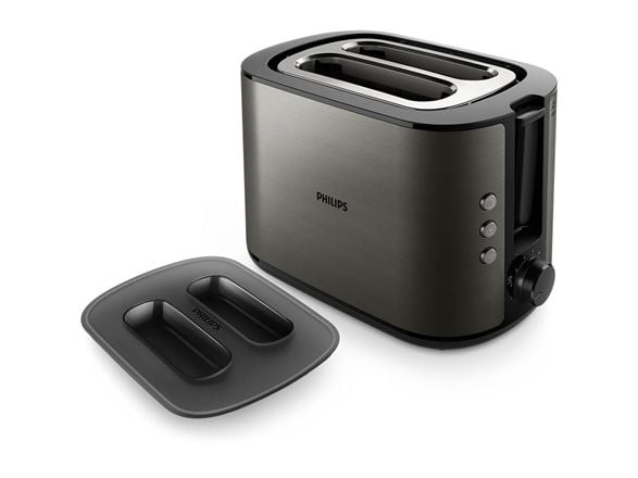 Philips Viva Collection HD2651 - Brødrister - 2 skive - 2 Spor - titan