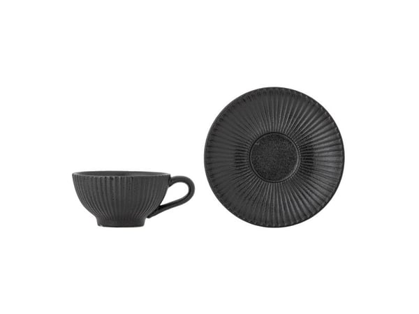 BLOOMINGVILLE Neri cappuccino-kopp m/underfat, sort, steingods