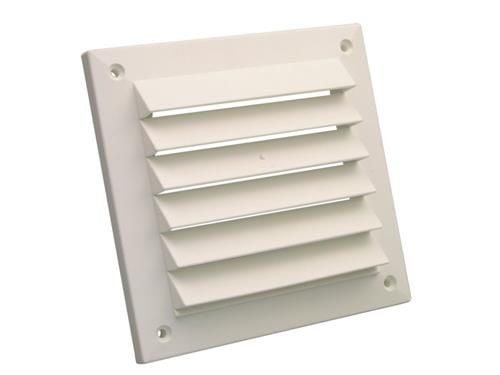 Murventil/galler vit 15x15 cm för ventilationsuttag