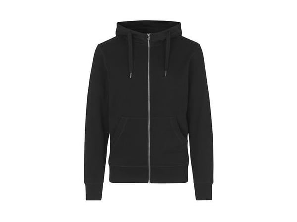 ID, klassisk hættecardigan, 0638, Sort, str. 2XL