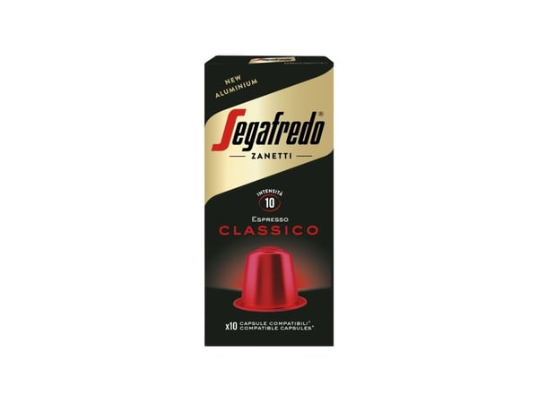 Segafredo Classico, Kaffe kapsyl, Espresso, Middels brent, Nespresso, 51 g, Boks